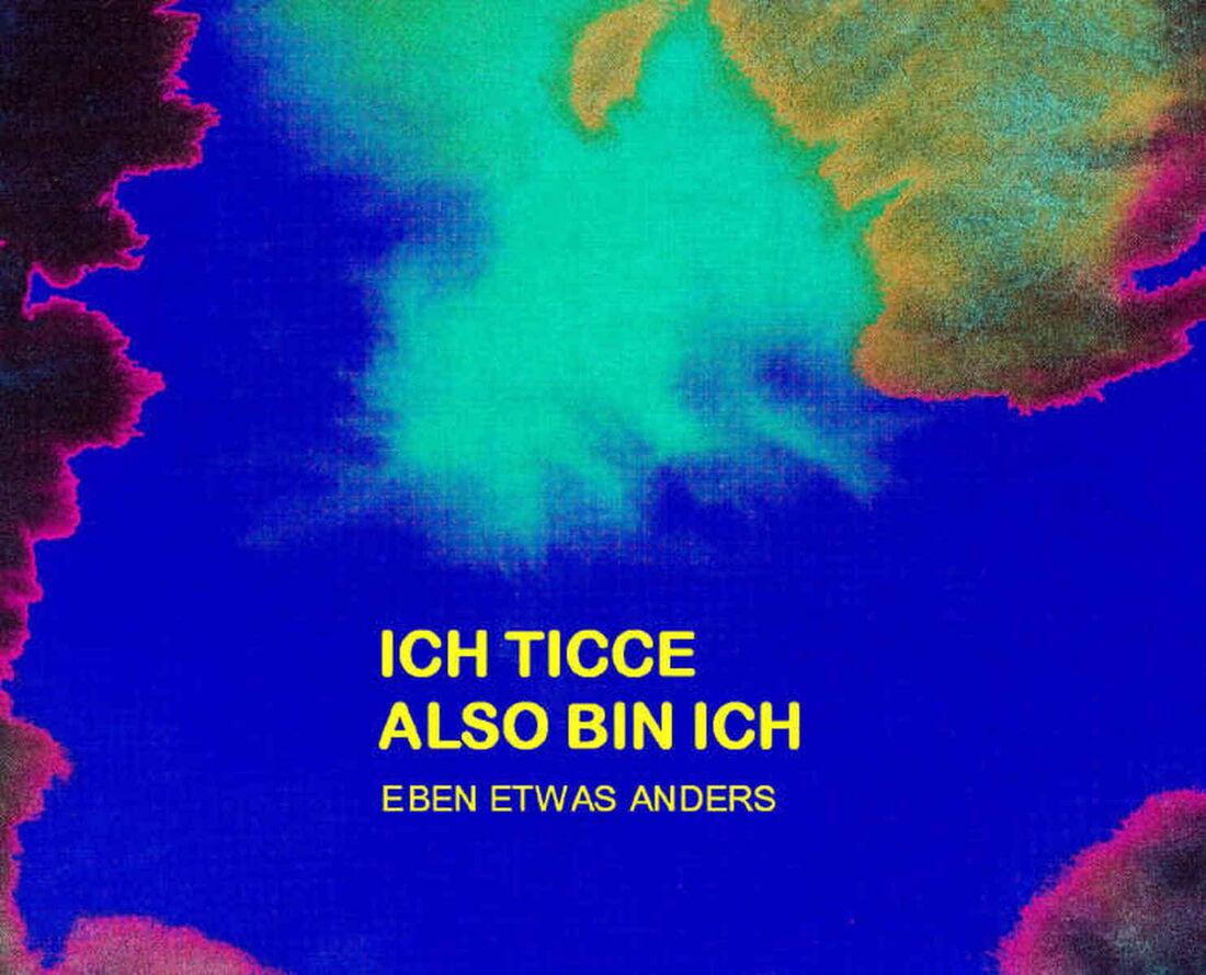 Grafik: Dunkelblau-hellblauer Hintergrund, umrahmt von violett-roten und gelblichen Flecken.