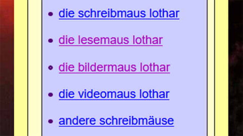 Bildschirmfoto: Besuchte Links werden hellviolett und unterstrichen dargestellt.