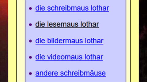 Bildschirmfoto: Im Moment des Anlickens wird der Link schwarz und unterstrichen.