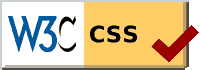 Das W3C-Logo für validen CSS-Code.
